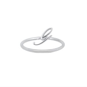 ♥️ DAINTY INITIAL STERLING SILVER RING
